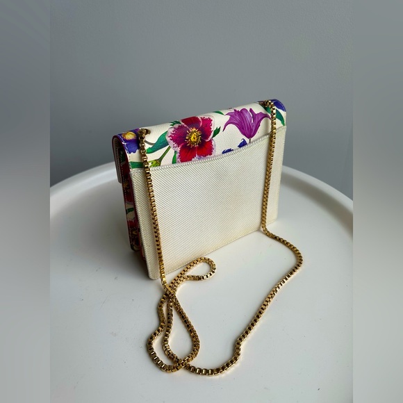 Salvatore Ferragamo Thalia Floral Shoulder Bag, small, metal strap - Picture 5 of 5